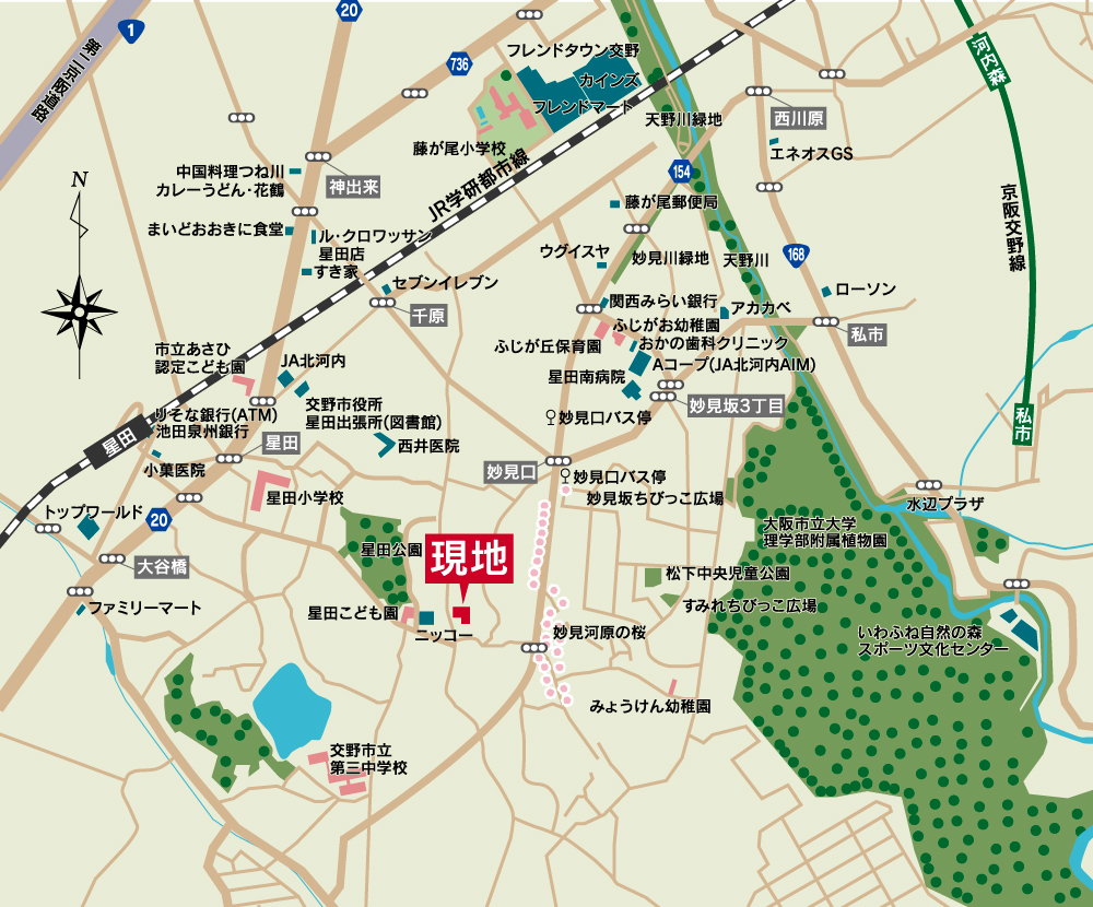 現地案内図